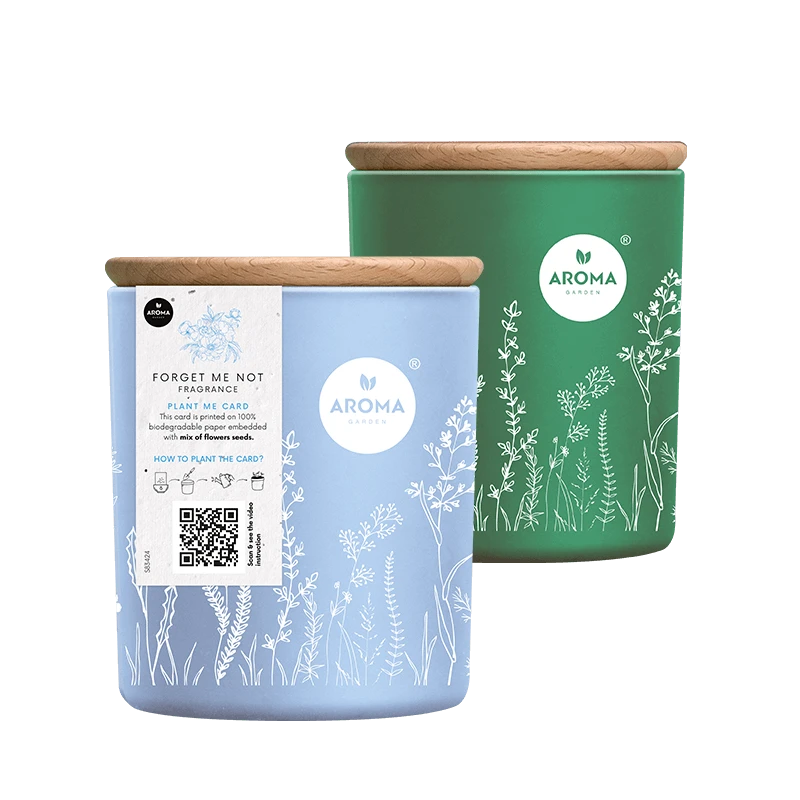 Aroma home свеча с семенами и ароматом незабутки 150г 2