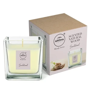 Aroma home свеча woody series,сандаловое дерево 155г.