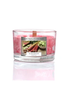 Aroma home lumanare unique, rubarbă 115g.