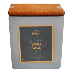 Aroma home luminare de soia iris și salvie 155gr.
