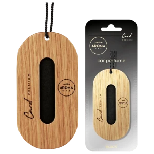 Aroma car premium wood card  (black) aromatizator auto