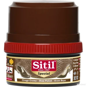 Sitil крем для обуви с губкой 200 г sshb117 (02  brown dark ) Thumbnail 2