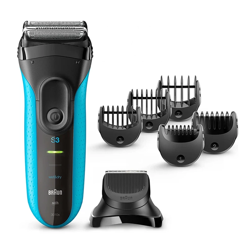 Aparat de ras electric braun 3010 bt wd, albastru 8