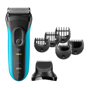 Aparat de ras electric braun 3010 bt wd, albastru