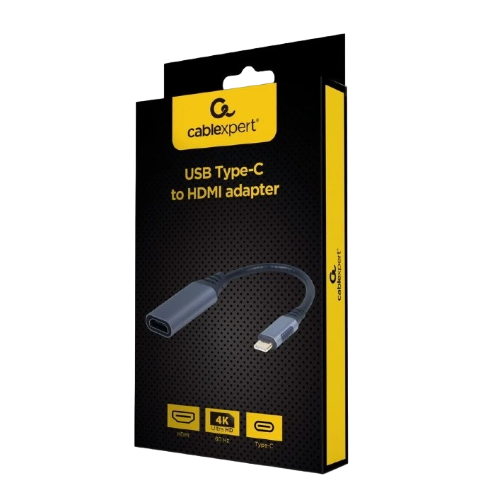 Видеокабель cablexpert a-usb3c-hdmi-01, usb type-c (m) - hdmi, 0,15м, серый 2