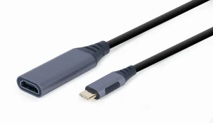 Видеокабель cablexpert a-usb3c-hdmi-01, usb type-c (m) - hdmi, 0,15м, серый Thumbnail 5