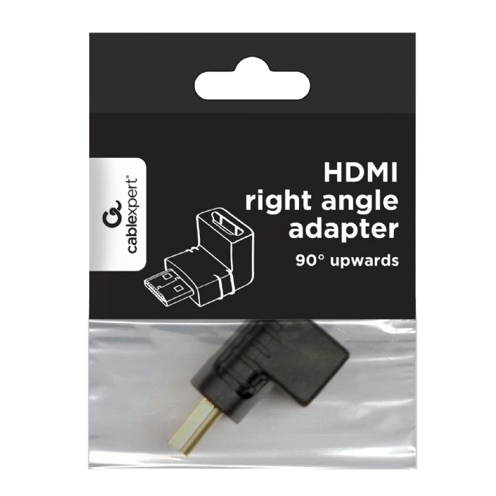 Adaptor video cablexpert a-hdmi90-fml, hdmi (m) - hdmi (f), negru 2