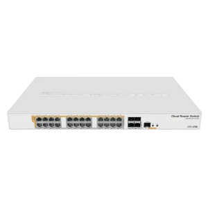 Comutator mikrotik poe crs328-24p-4s+rm, alb