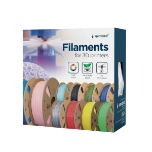 Filament pentru imprimantă 3d gembird 3dp-petg1.75-01-y, petg, galben, 1.75 mm, 1kg Thumbnail 3