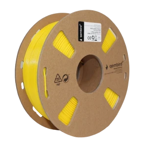 Filament pentru imprimantă 3d gembird 3dp-petg1.75-01-y, petg, galben, 1.75 mm, 1kg Thumbnail 2