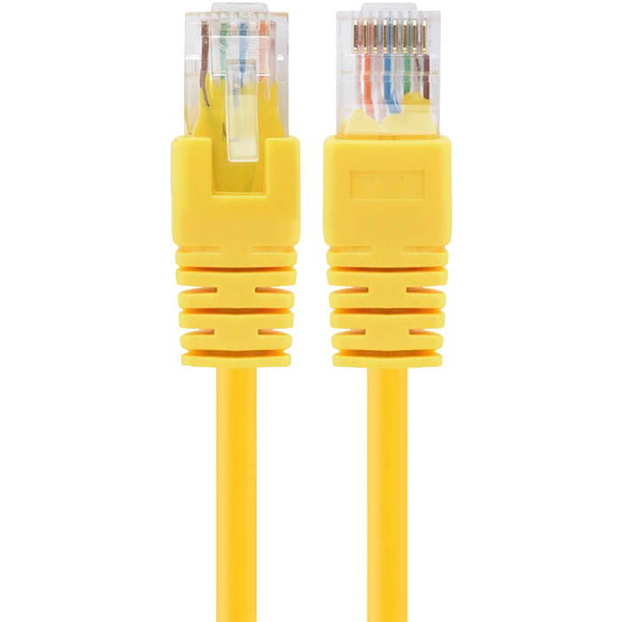 Патч-корд cablexpert pp12-0.25m/y, cat5e utp, 0,25м, жёлтый 2