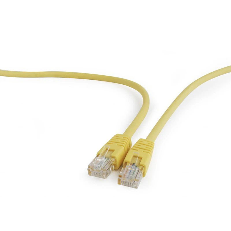 Patch cord cablexpert pp12-0.25m/y, cat5e utp, 0,25m, galben 5