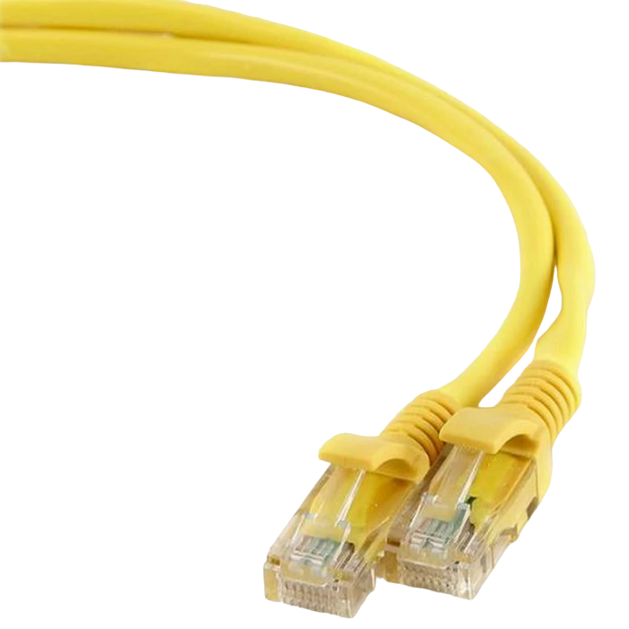Patch cord cablexpert pp12-0.25m/y, cat5e utp, 0,25m, galben 6