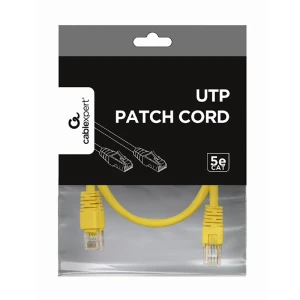 Patch cord cablexpert pp12-0.25m/y, cat5e utp, 0,25m, galben Thumbnail 4