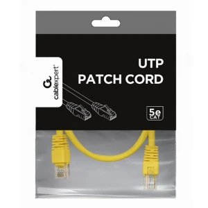 Patch cord cablexpert pp12-0.25m/y, cat5e utp, 0,25m, galben Thumbnail 3