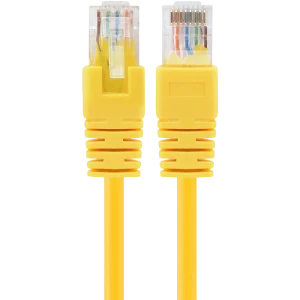 Патч-корд cablexpert pp12-0.25m/y, cat5e utp, 0,25м, жёлтый
