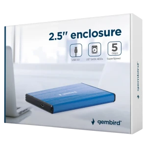 Внешний корпус gembird ee2-u3s-3-db, deep blue (ee2-u3s-3-db) Thumbnail 3