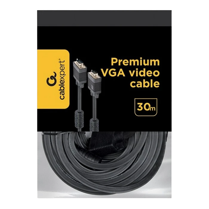 Cablu video cablexpert cc-ppvga-30m-b, vga d-sub (m) - vga d-sub (m), 30m, negru 2
