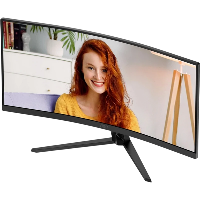 34" офисный монитор aoc cu34b3e, va 3440x1440 wqhd, чёрный 13
