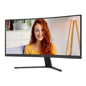 34" офисный монитор aoc cu34b3e, va 3440x1440 wqhd, чёрный Thumbnail 6