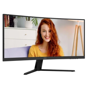 34" офисный монитор aoc cu34b3e, va 3440x1440 wqhd, чёрный Thumbnail 9
