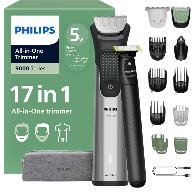 Trimmer pentru bărbați philips mg9535/15, gri 4