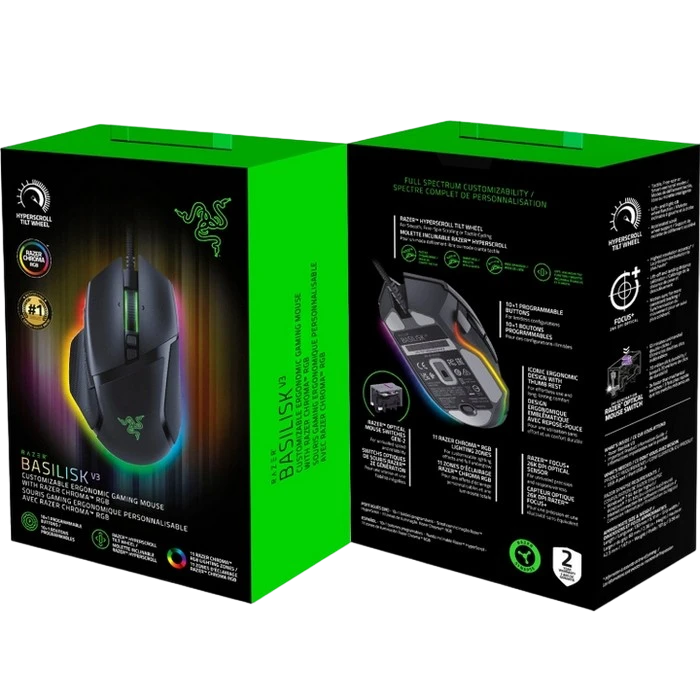 Игровая мышь razer basilisk v3, чёрный 7