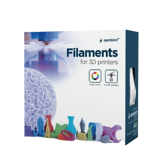 Filament pentru imprimantă 3d gembird 3dp-abs1.75-01-b, abs, albastru , 1.75 mm, 1 kg 3