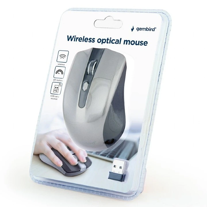 Mouse wireless gembird musw-4b-04-bg, negru/gri 6