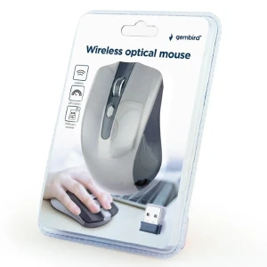 Mouse wireless gembird musw-4b-04-bg, negru/gri Thumbnail 6