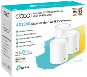 Домашняя mesh wi-fi система tp-link deco x20 (3-pack), белый Thumbnail 2