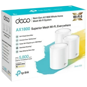 Домашняя mesh wi-fi система tp-link deco x20 (3-pack), белый Thumbnail 6