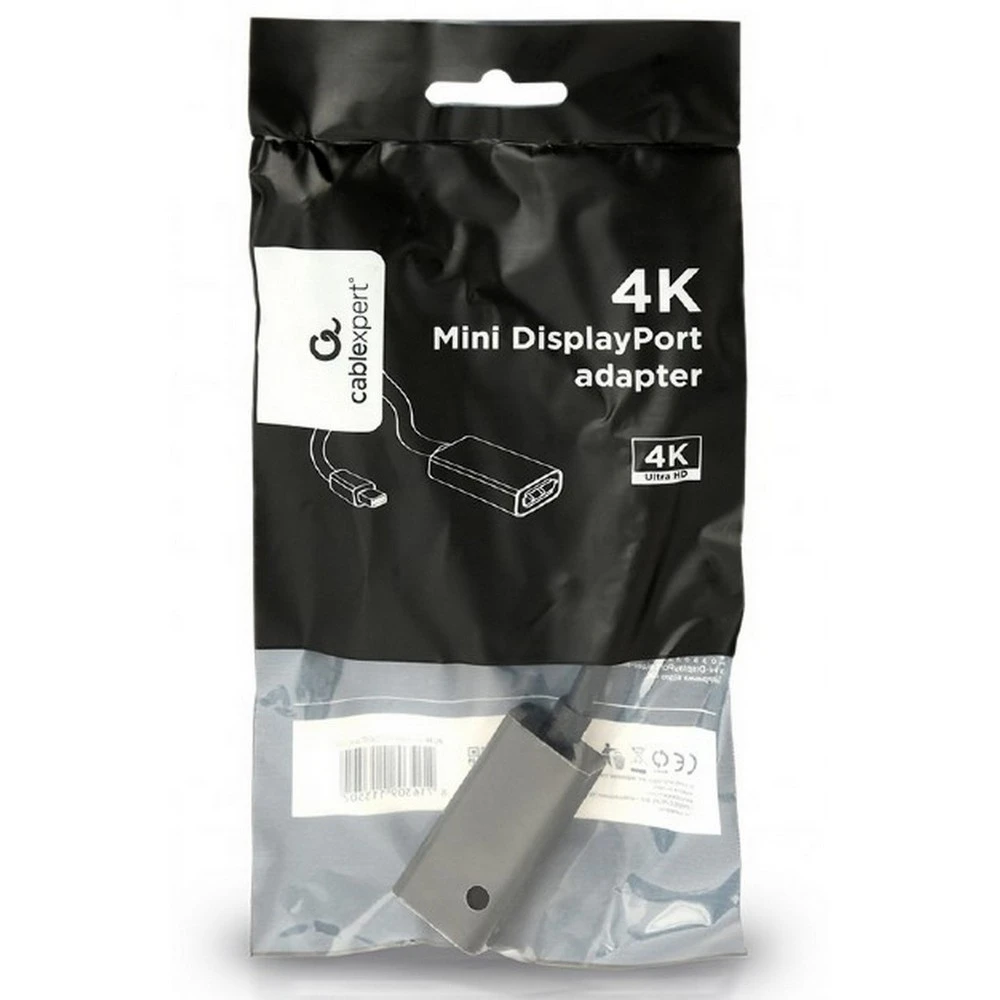 Adaptor video cablexpert a-mdpm-dpf4k-01, minidp (m) - displayport (f), 0,15m, negru 4