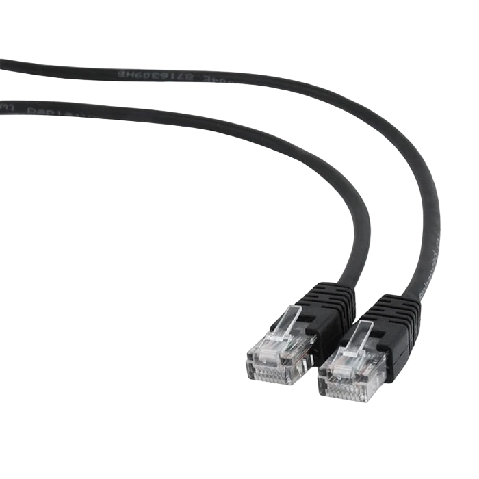 Patch cord cablexpert pp12-7.5m/bk, cat5e utp, 7,5m, negru 2