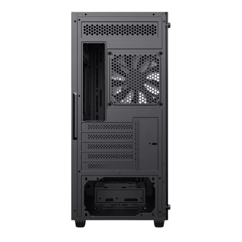 Компьютерный корпус gamemax edge, micro-atx, без блока питания, чёрный 4