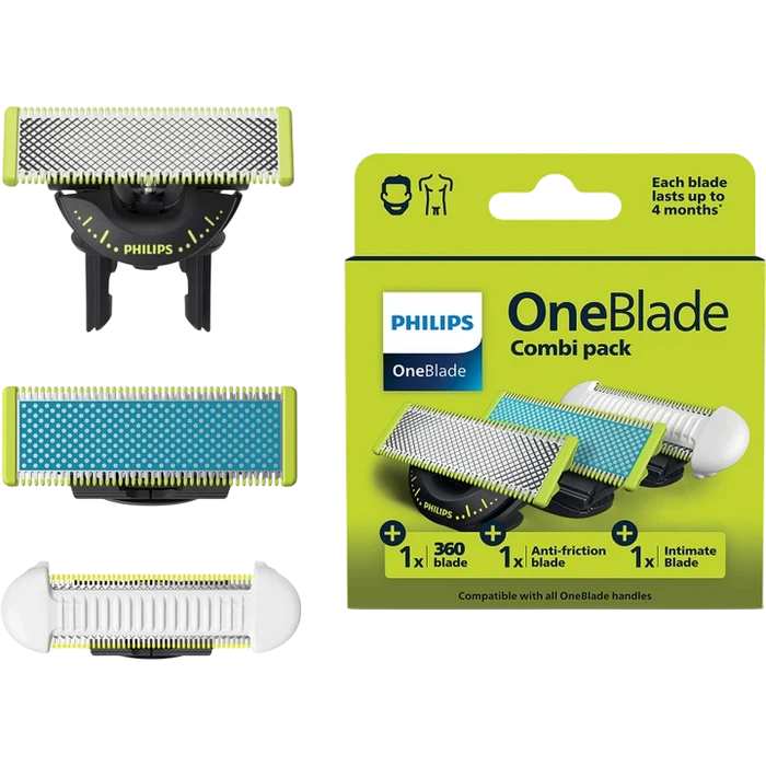 Lamă de schimb pentru aparatul de ras electric philips oneblade qp936/50, negru 3