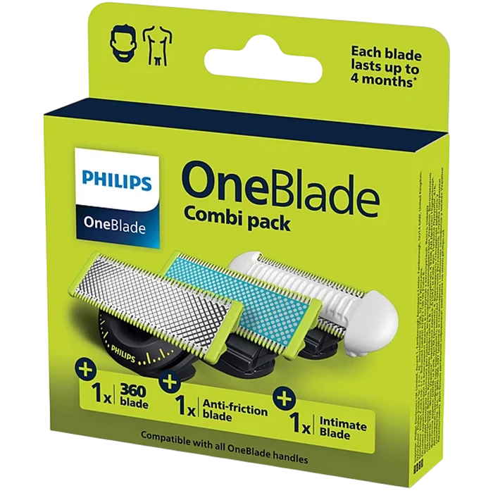 Lamă de schimb pentru aparatul de ras electric philips oneblade qp936/50, negru 2