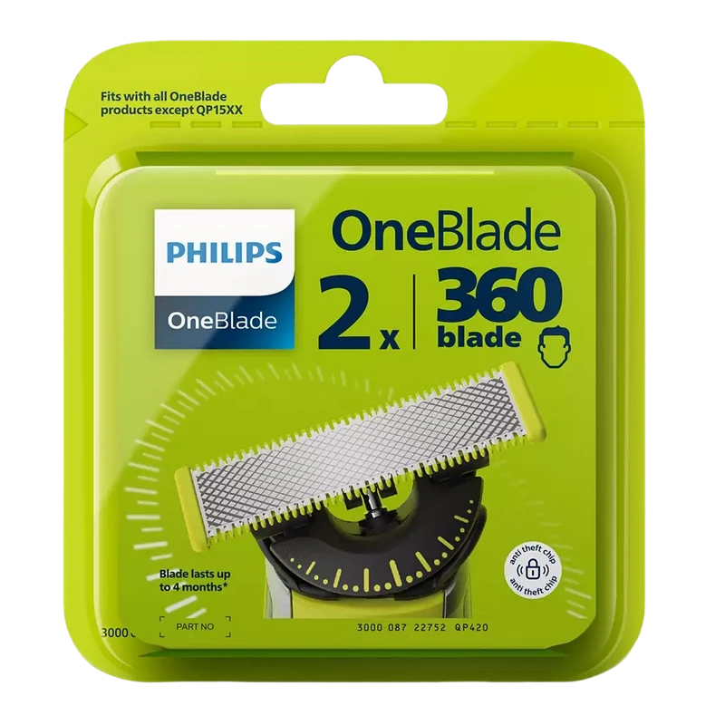 Lamă de schimb pentru aparatul de ras electric philips qp420/50, negru | verde 2