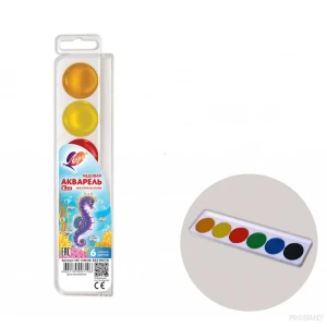 Acuarela zoo ambalaj din plastic  6 cul f/p   19с 1248-08   луч