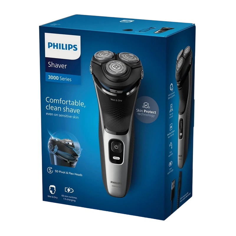 Aparat de ras electric philips s3143/00, negru | argintiu 3