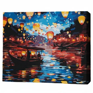 Pictură pe numere 40х50 cm (fără cutie) – festivalul luminilor