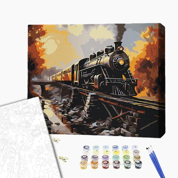 Pictură pe numere 40х50 cm (fără cutie) – tren 2