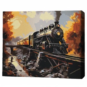 Pictură pe numere 40х50 cm (fără cutie) – tren Thumbnail 2