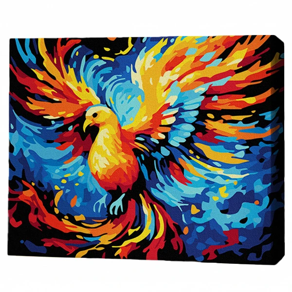 Pictură pe numere 30*40 сm (pânză neagră/fără cutie) – renaștere 2
