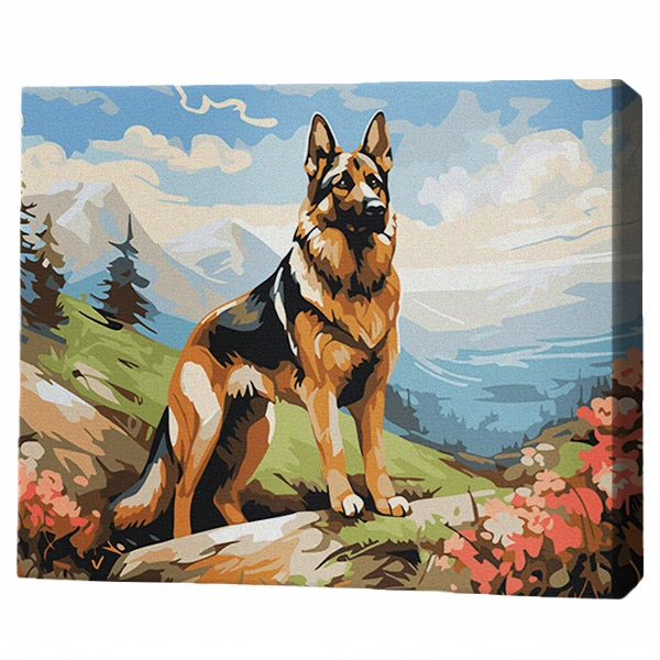 Pictură pe numere 40х50 cm (fără cutie) – păzitorul culmilor 2