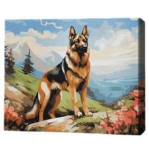 Pictură pe numere 40х50 cm (fără cutie) – păzitorul culmilor