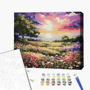 Pictură pe numere 40х50 cm (fără cutie) – apus de vară Thumbnail 2