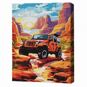 Pictură pe numere 30*40 сm (fără cutie) – expediție off-road