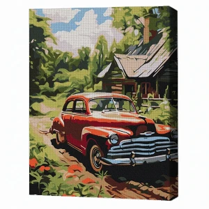 Pictură pe numere 30*40 сm (fără cutie) – călătorie vintage Thumbnail 2