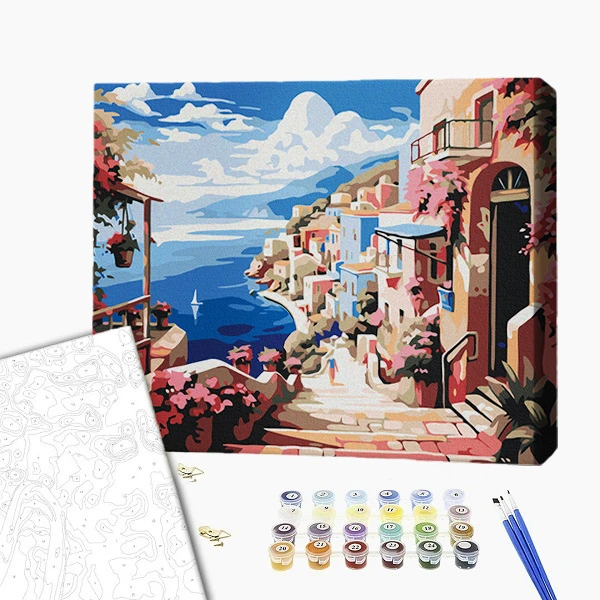 Pictură pe numere 30*40 сm (fără cutie) – coasta italiană 2
